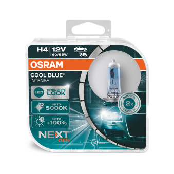 OSRAM COOL BLUE NEXT H4 12V DUOBOX izzó